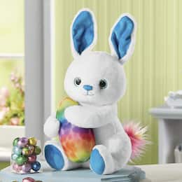 Plush Bunny with Chocolate Eggs, , large