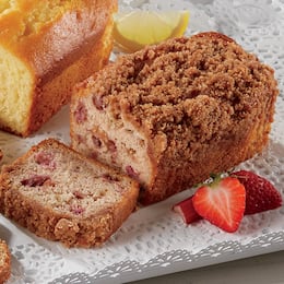 Strawberry Rhubarb Bread with Creme, , large