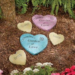 Personalized Mom/Grandma and Child/Grandchild Garden Stones, , large