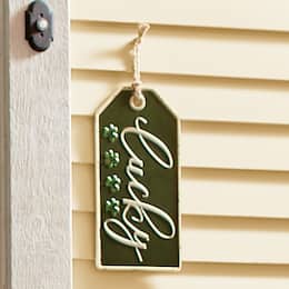 Metal Lucky Wall Tag, , large