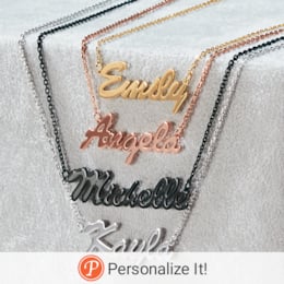 Personalized Colored Stainless Steel Name Jewelry, , large