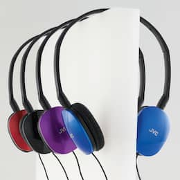 JVC Lightweight Folding Wired Headphones, , large