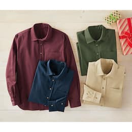 2-Pack Solid Twill Shirts, , large