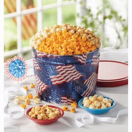 Patriotic Popcorn Tin, , large