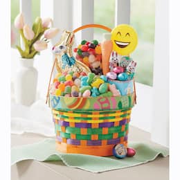 Colorful Bunny Basket, , large