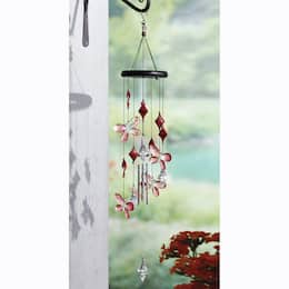 Colorful Butterfly Wind Chime, , large